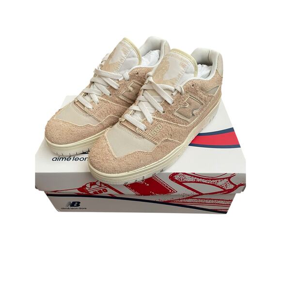 New in Box New Balance 550 Aime Leon Dore Taupe Suede 8 US Men's Sneakers Rare - Picture 2 of 9